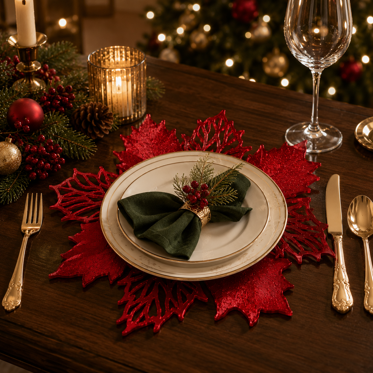 Irregular Christmas Festive Placemats