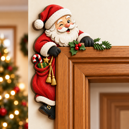 🎅✨Christmas Peekaboo Door Frame Corner Decor