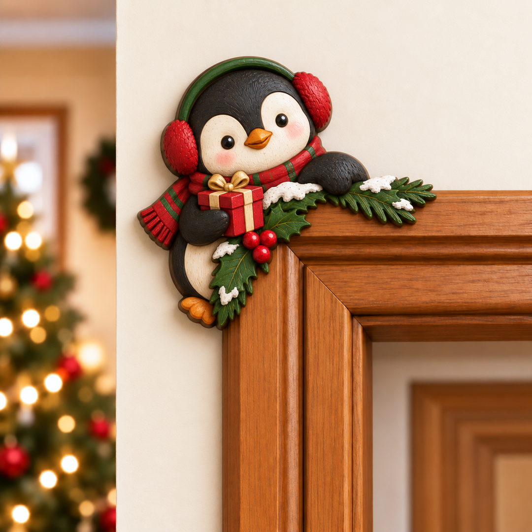 🎅✨Christmas Peekaboo Door Frame Corner Decor