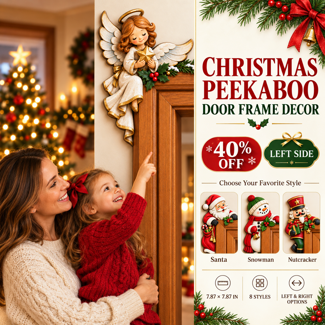 🎅✨Christmas Peekaboo Door Frame Corner Decor