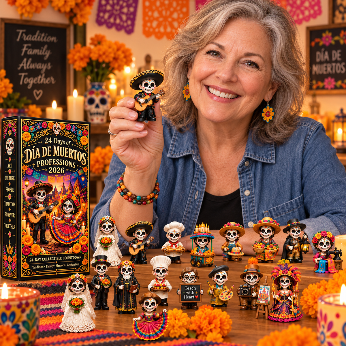 Dia de Muertos profession collectible character