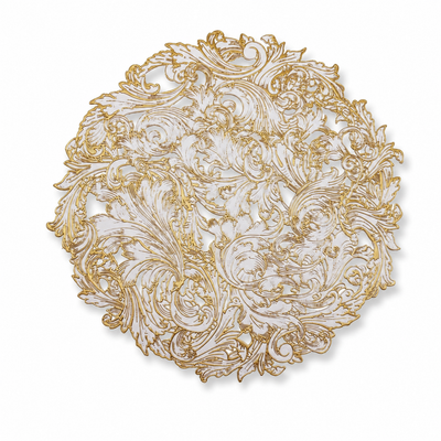 Hollow Metallic Foil Dining Placemat