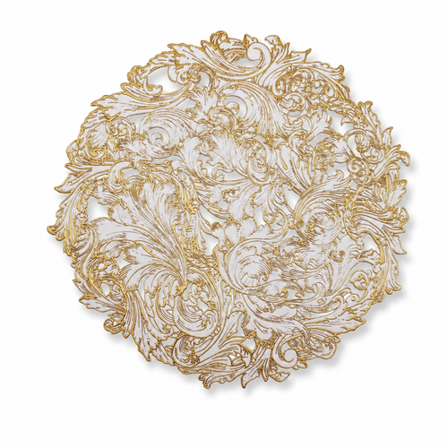 Hollow Metallic Foil Dining Placemat