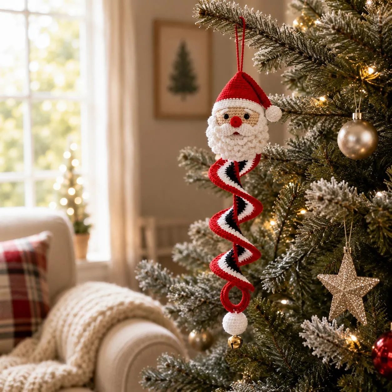 ⏰Last Day 50% OFF - 🎅Crochet Snowman Spiral Oranment DIY Kit