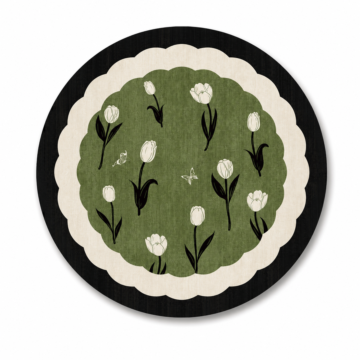 Round Diatom Mud Heat-Insulating Coaster
