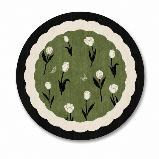 Round Diatom Mud Heat-Insulating Coaster