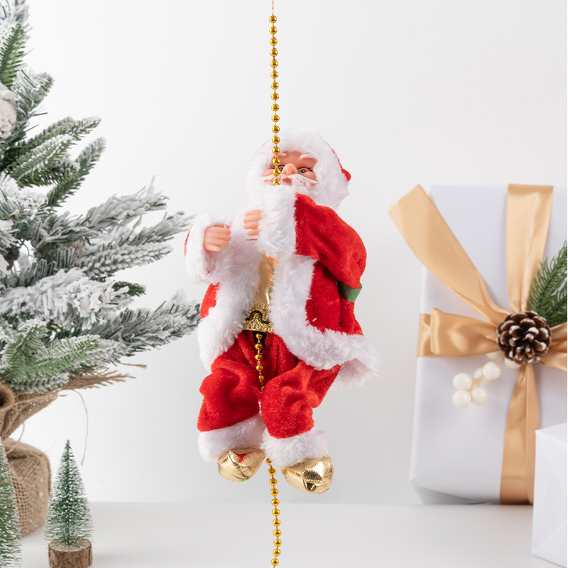 ✨2026 BEST GIFT TO FAMILY Electric Climbing Santa Claus Musical Toys