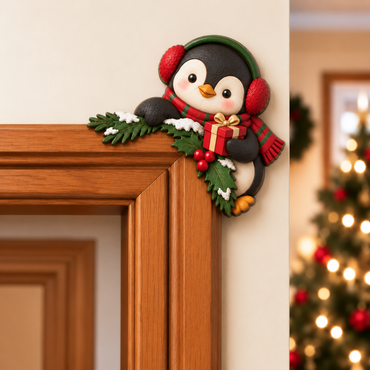 🎅✨Christmas Peekaboo Door Frame Corner Decor