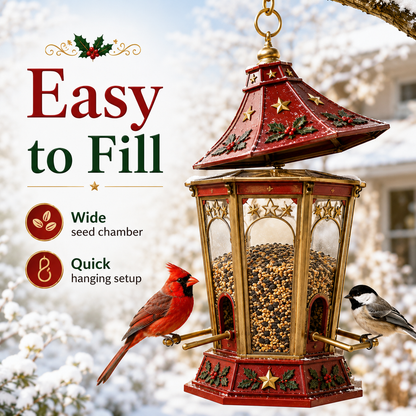 🎄 Christmas Bird Feeder Collection– Festive Hanging Garden Feeders for Wild Birds