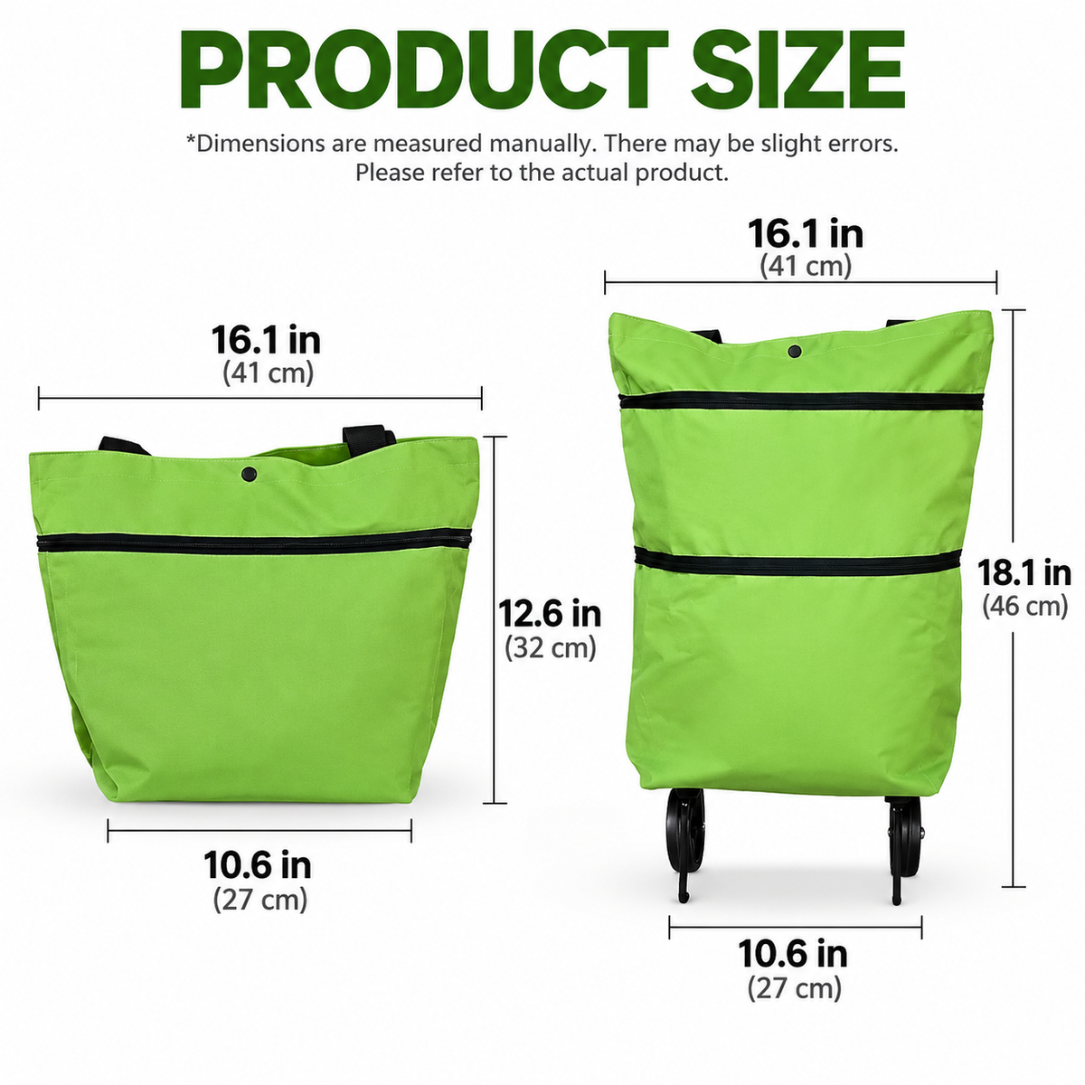 🛒🛍️LIMITED DEAL — Expandable Rolling Grocery Tote