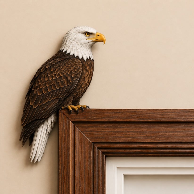 🔥Last Day: 50% OFF – 🐦✨Wooden Chickadee Door Topper