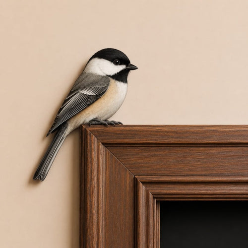 🔥Last Day: 50% OFF – 🐦✨Wooden Chickadee Door Topper