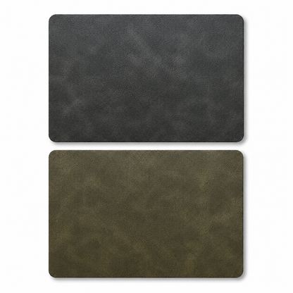 Reversible Double-Sided Color-Contrast PU Placemat