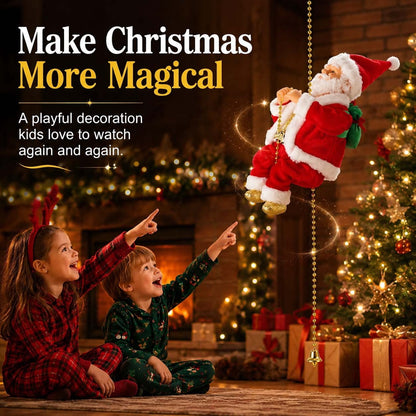✨2026 BEST GIFT TO FAMILY Electric Climbing Santa Claus Musical Toys