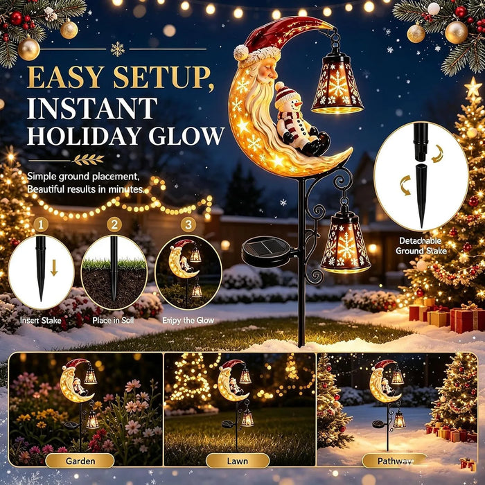 Easy setup solar Christmas light