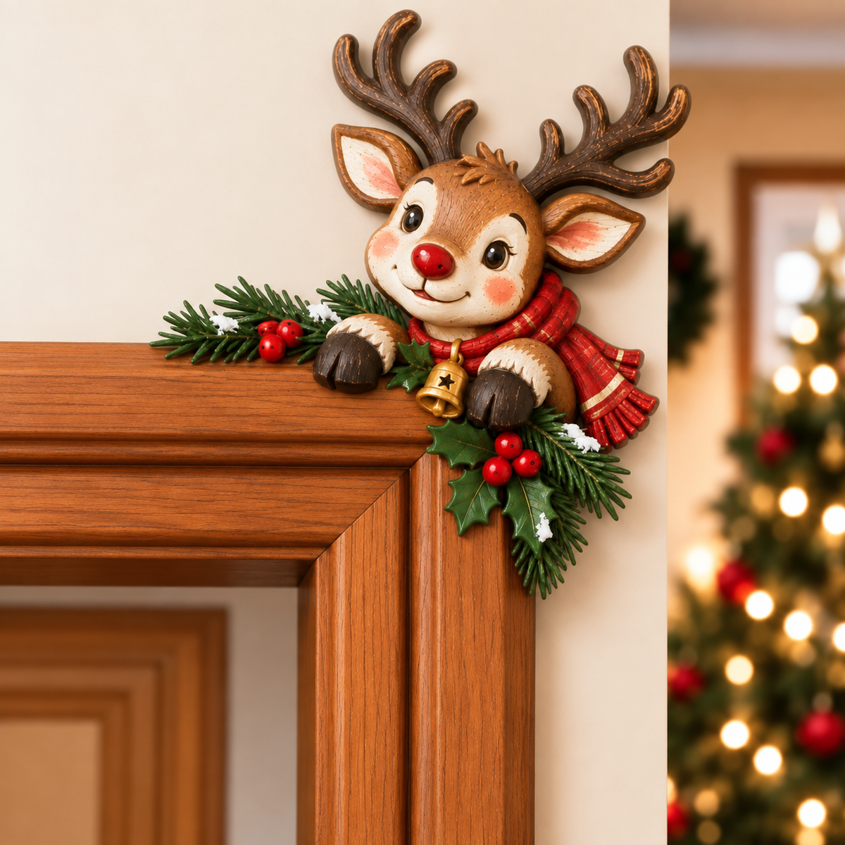 🎅✨Christmas Peekaboo Door Frame Corner Decor