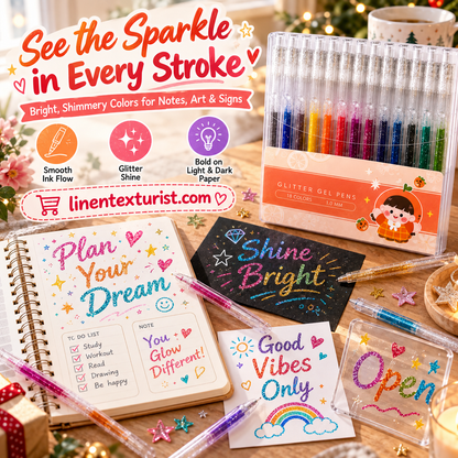 🎁🎄PERFECT GIFT❤️✨The Ultimate Glitter Gel Pen for Endless Creativity🎁