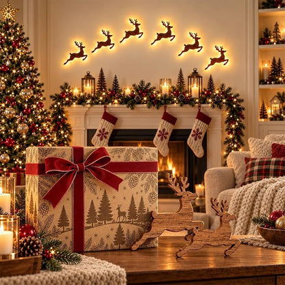 ✨Christmas Early Sales🎅Christmas Glow Wall Silhouette Lights