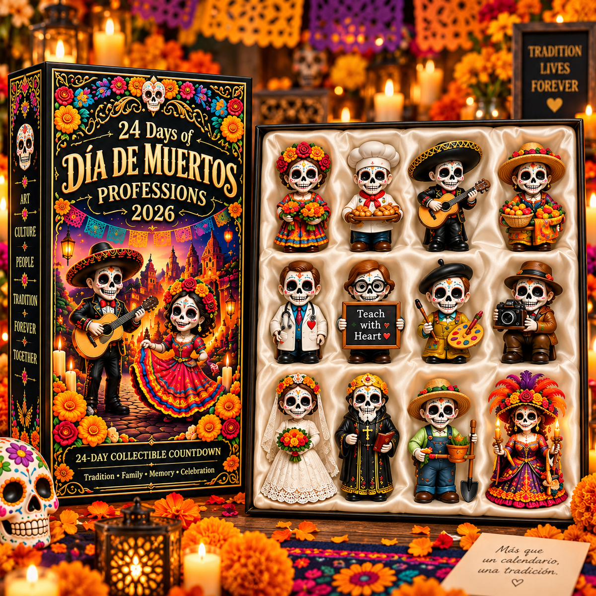 Dia de Muertos profession character collection
