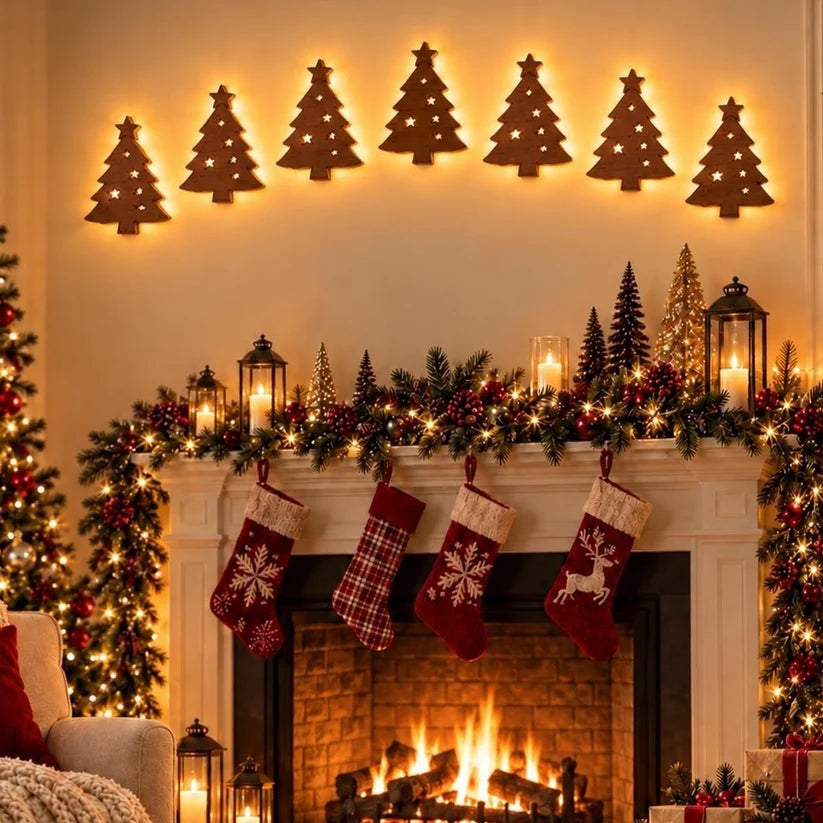 ✨Christmas Early Sales🎅Christmas Glow Wall Silhouette Lights