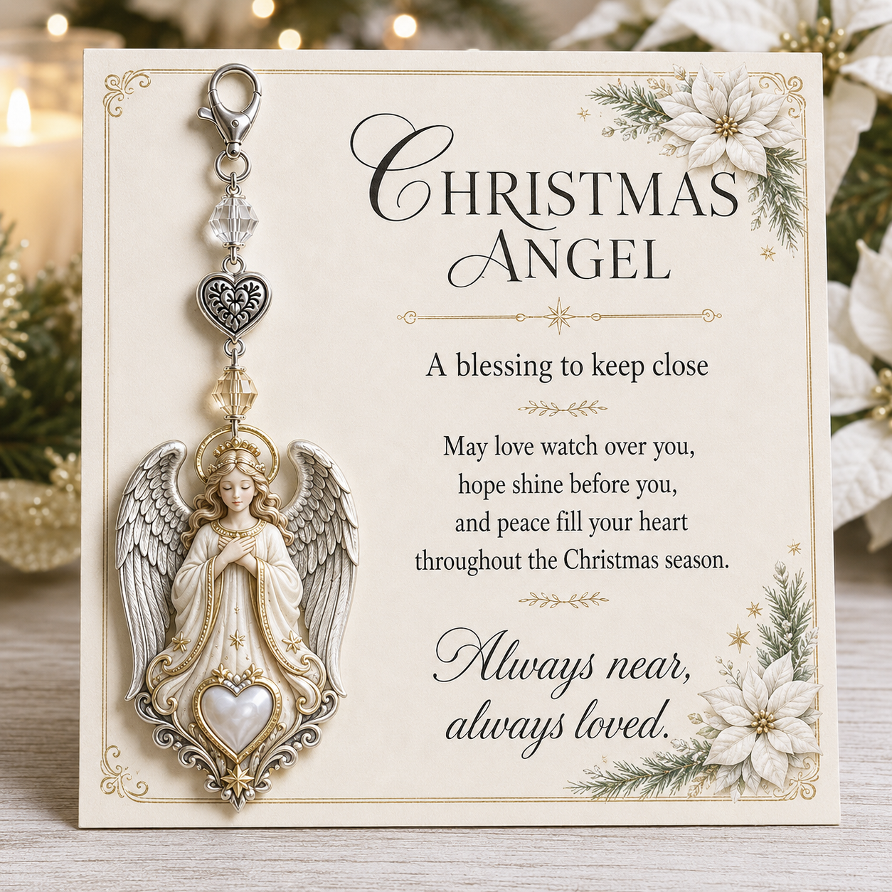 💥Last Day 50% OFF – 🎄Christmas Keepsake Keychain Card&Pocket Hug