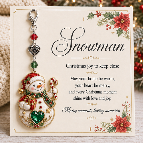 💥Last Day 50% OFF – 🎄Christmas Keepsake Keychain Card&Pocket Hug