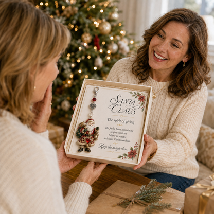 💥Last Day 50% OFF – 🎄Christmas Keepsake Keychain Card&Pocket Hug