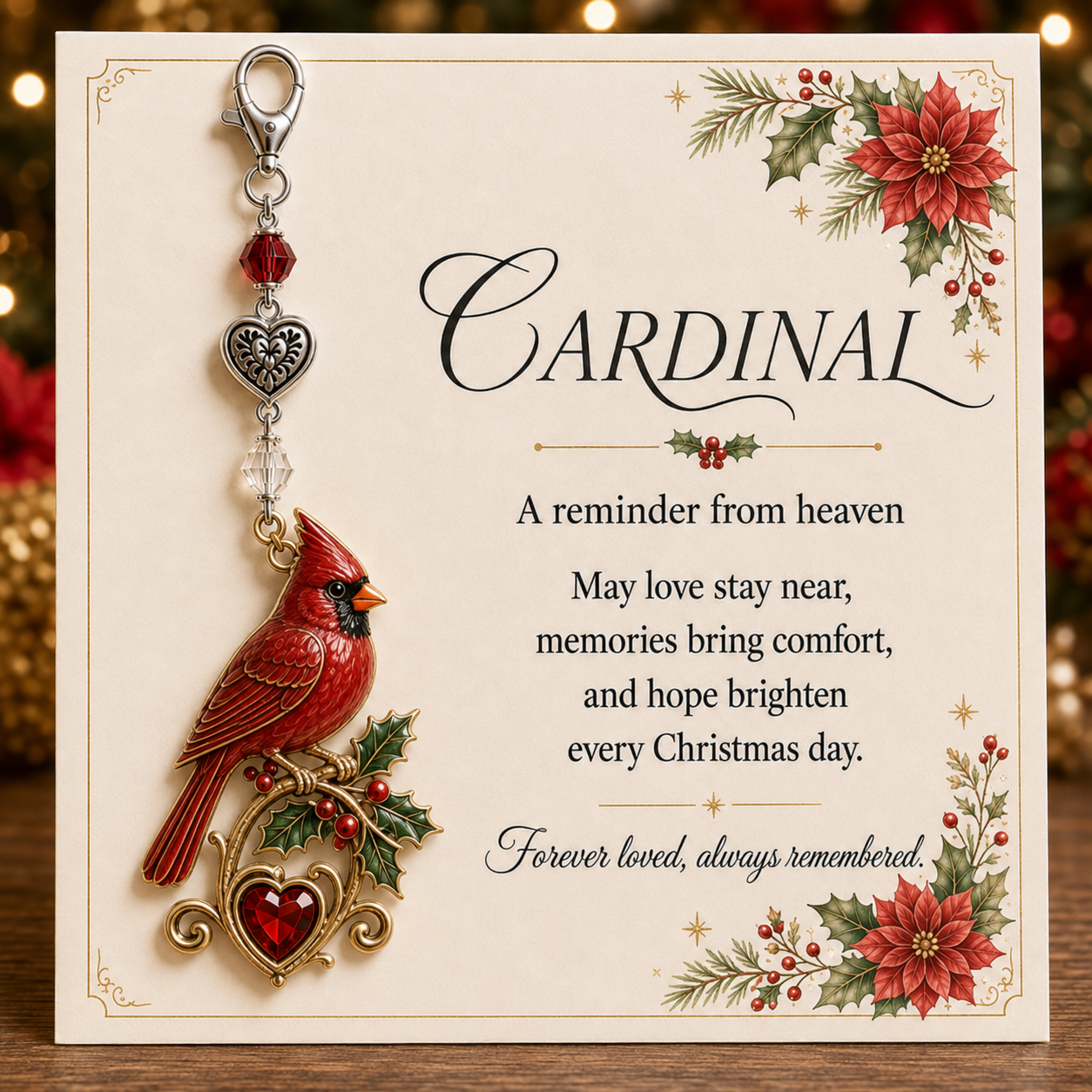 💥Last Day 50% OFF – 🎄Christmas Keepsake Keychain Card&Pocket Hug