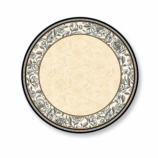 Vintage-Style Ceramic Heat-Insulating Placemat