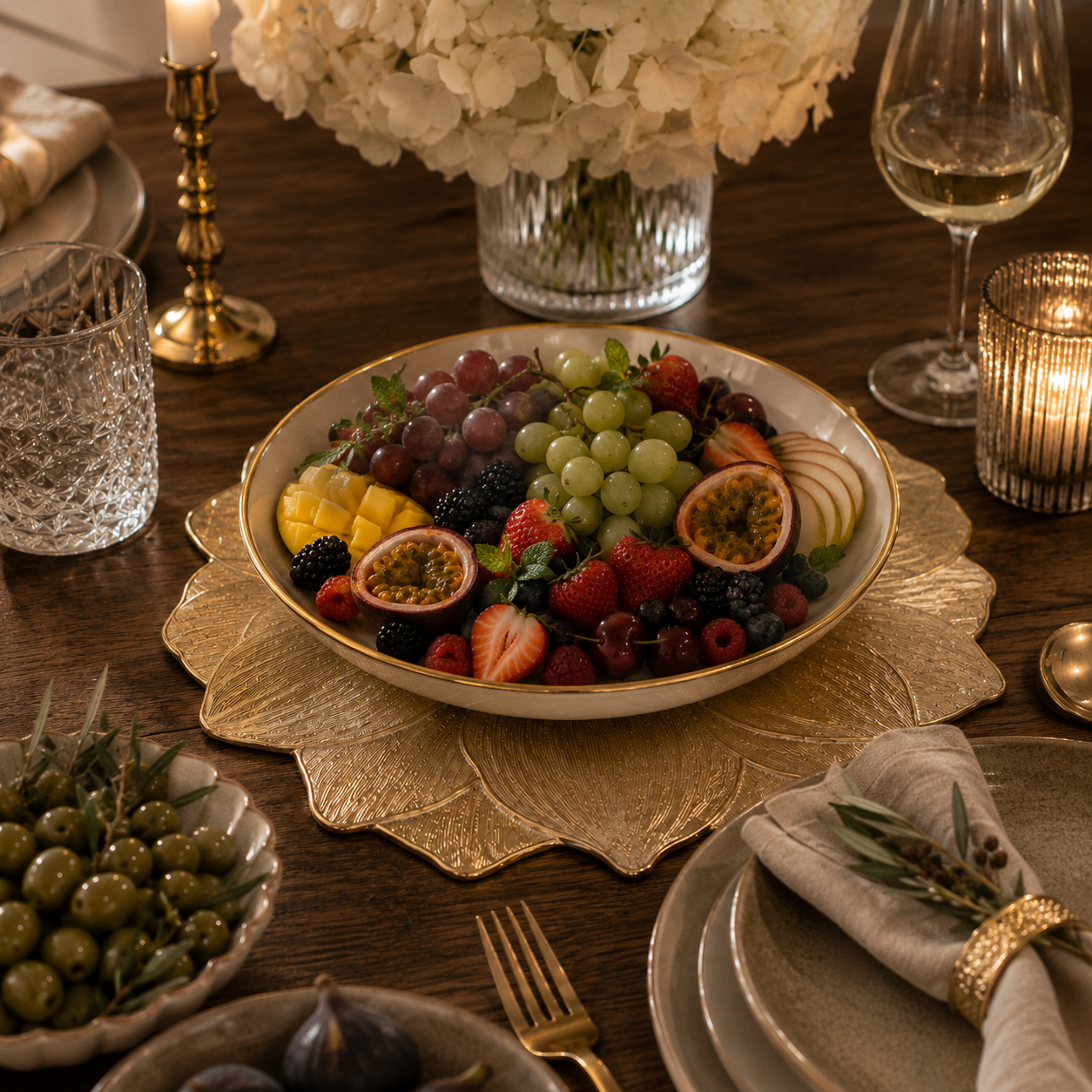Lotus-Shaped Non-Slip Placemat