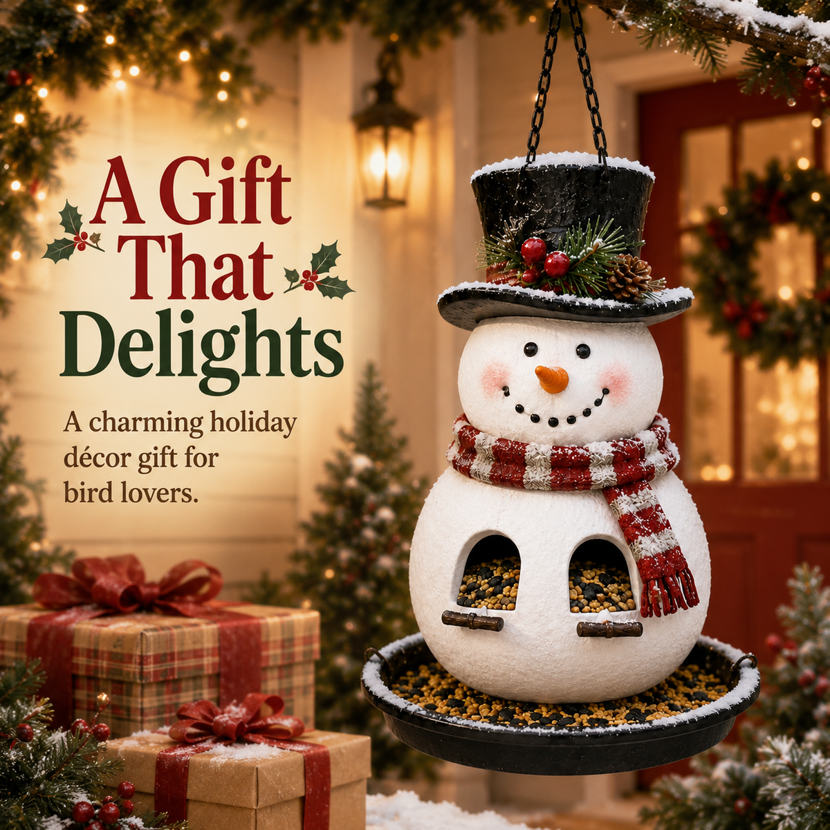 🎄 Christmas Bird Feeder Collection– Festive Hanging Garden Feeders for Wild Birds