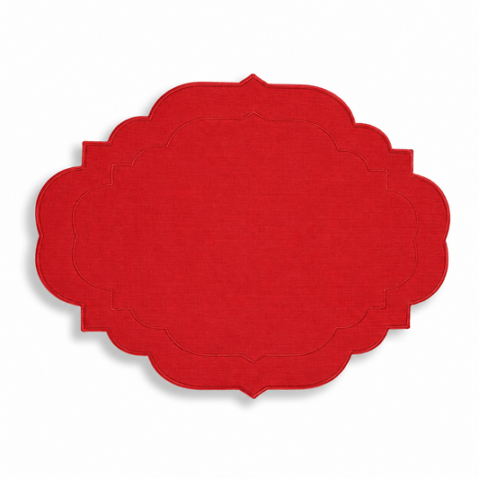 French-Style Textured Linen Placemat