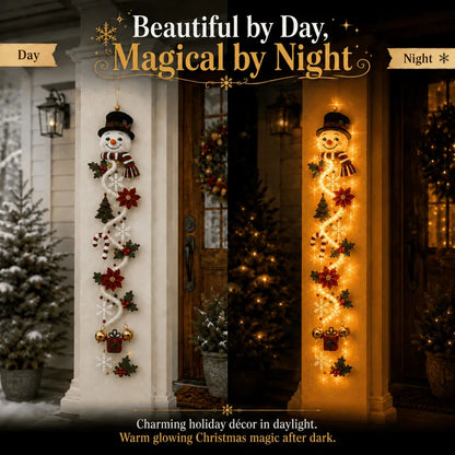 ⏳ Last Day 50% OFF – 🎄MerryCascade Glowing Christmas Door Hanger | 6 Festive Lighted Designs with Warm Glow, Dimensional Details & Space-Saving Vertical Décor ✨