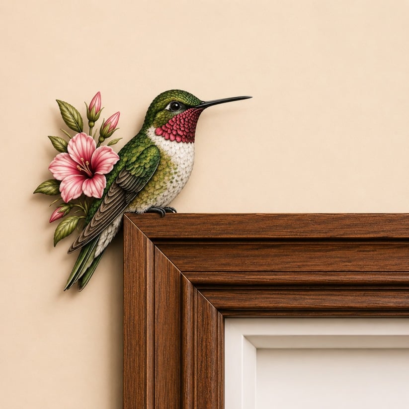 🔥Last Day: 50% OFF – 🐦✨Wooden Chickadee Door Topper