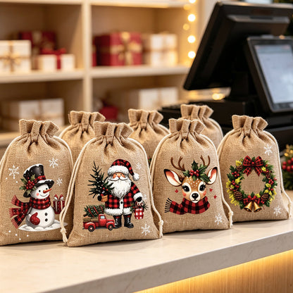 🎄Christmas Drawstring Gift Bags